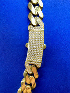 14K Gold 13.3mm Miami Cuban Link CZ Chain - additional product view 5