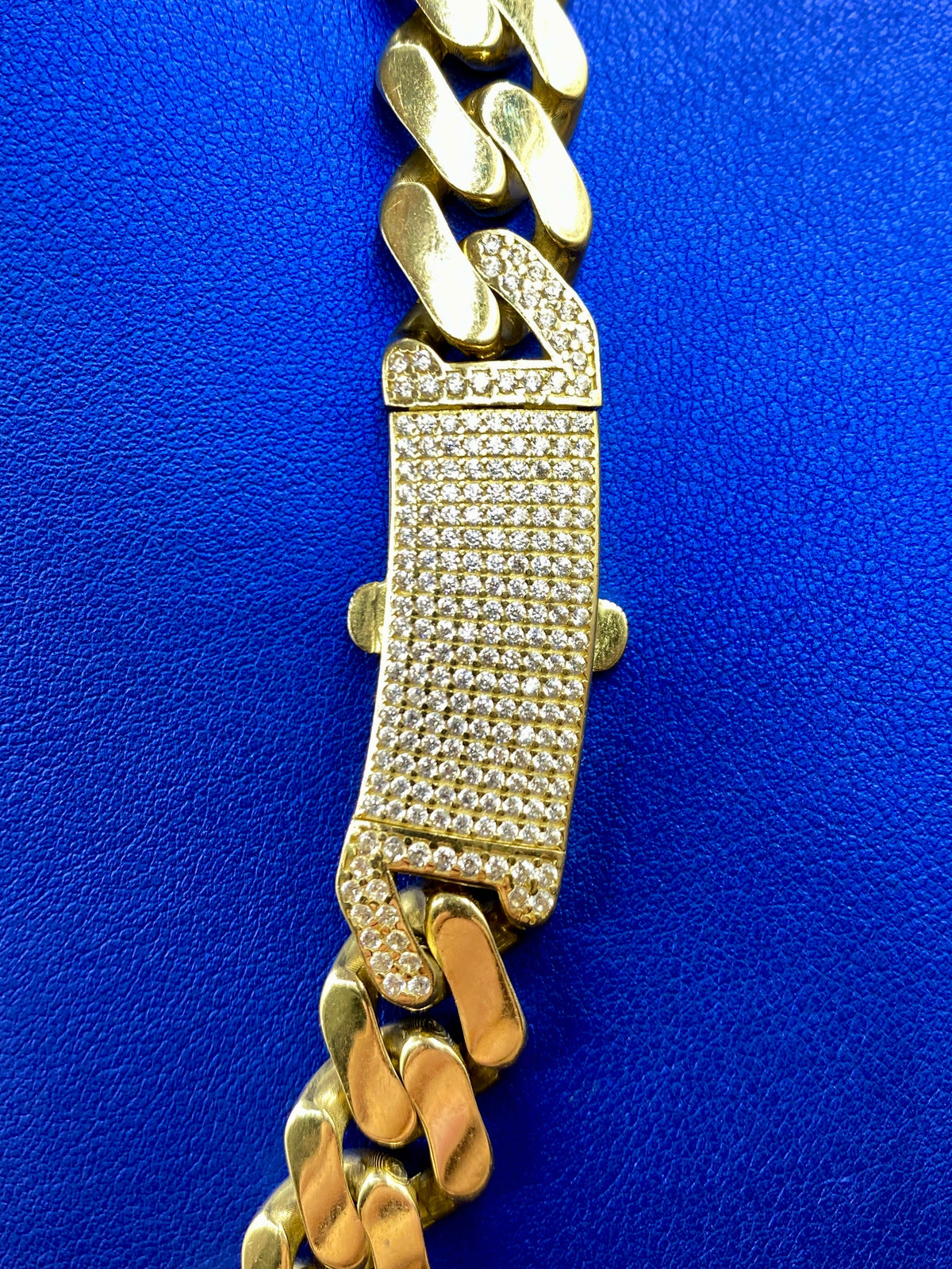 14K Gold 13.3mm Miami Cuban Link CZ Chain - additional product view 5