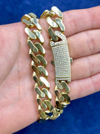 14K Gold 13.3mm Miami Cuban Link CZ Chain - additional product view 7