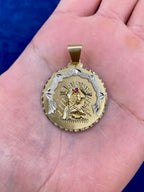 14K Gold Caridad Del Cobre Pendant - additional product view 2