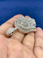 14K Gold and Diamonds Hamsa Pendant - additional product view 6