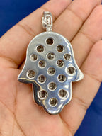 14K Gold and Diamonds Hamsa Pendant - additional product view 8