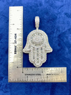 14K Gold and Diamonds Hamsa Pendant - additional product view 9