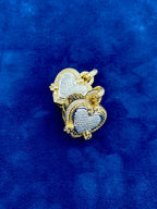 18K Gold Regal Heart Diamond Pendant - additional product view 7