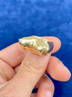 18K Gold Custom Boob Titty Diamond Ring - additional product view 7