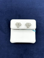 14K Gold Diamond Shape Earrings - additional product view 5