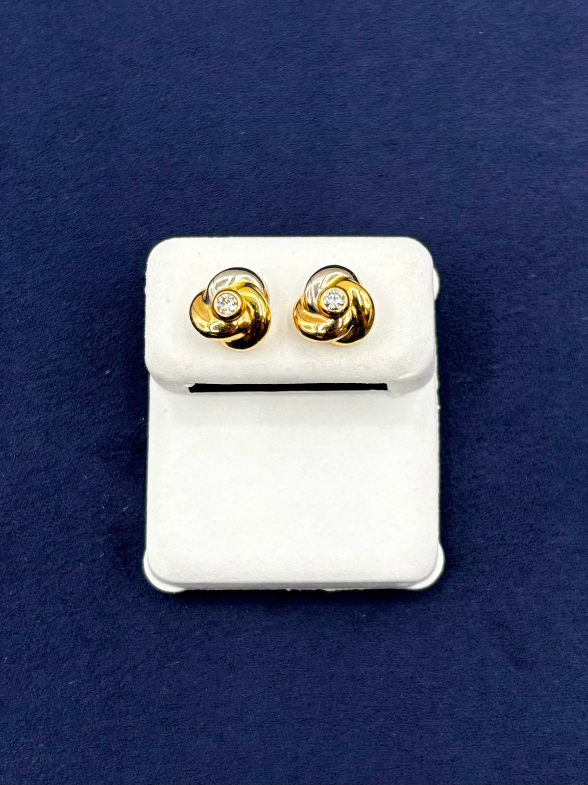 18K Gold Diamond Cartier Earrings - additional product view 5