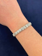 14K Gold Split Baguette Diamond Bracelet - additional product view 2