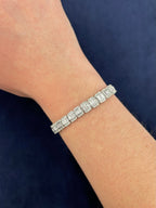 14K Gold Split Baguette Diamond Bracelet - additional product view 4