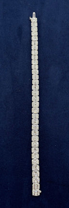 14K Gold Split Baguette Diamond Bracelet - additional product view 5
