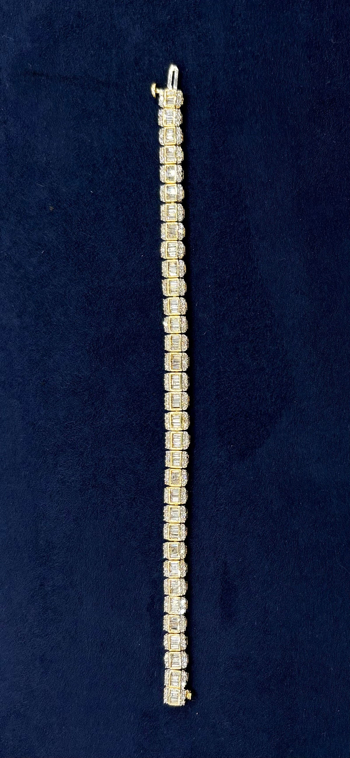 14K Gold Split Baguette Diamond Bracelet - additional product view 6