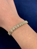 14K Gold Split Baguette Diamond Bracelet - additional product view 8