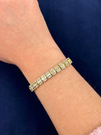 14K Gold Split Baguette Diamond Bracelet - additional product view 9