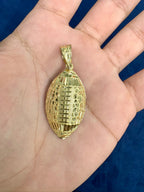 10K Gold Football Pendant - additional product view 2