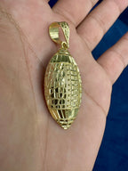 10K Gold Football Pendant - additional product view 3