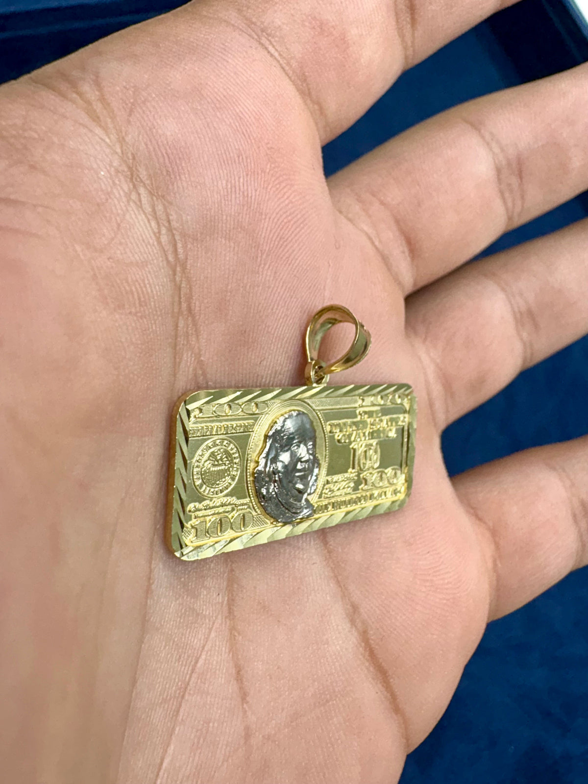 10K Gold $100 Pendant - additional product view 3