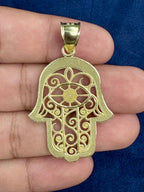 10K Gold Hamsa Pendant - additional product view 5