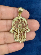 10K Gold Hamsa Pendant - additional product view 2