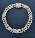 14K White Gold Jumbo 27mm Diamond Cuban Chain - additional product view 4