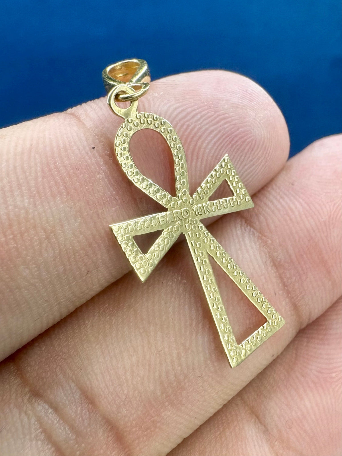 10K Gold Ankh Pendant - additional product view 3