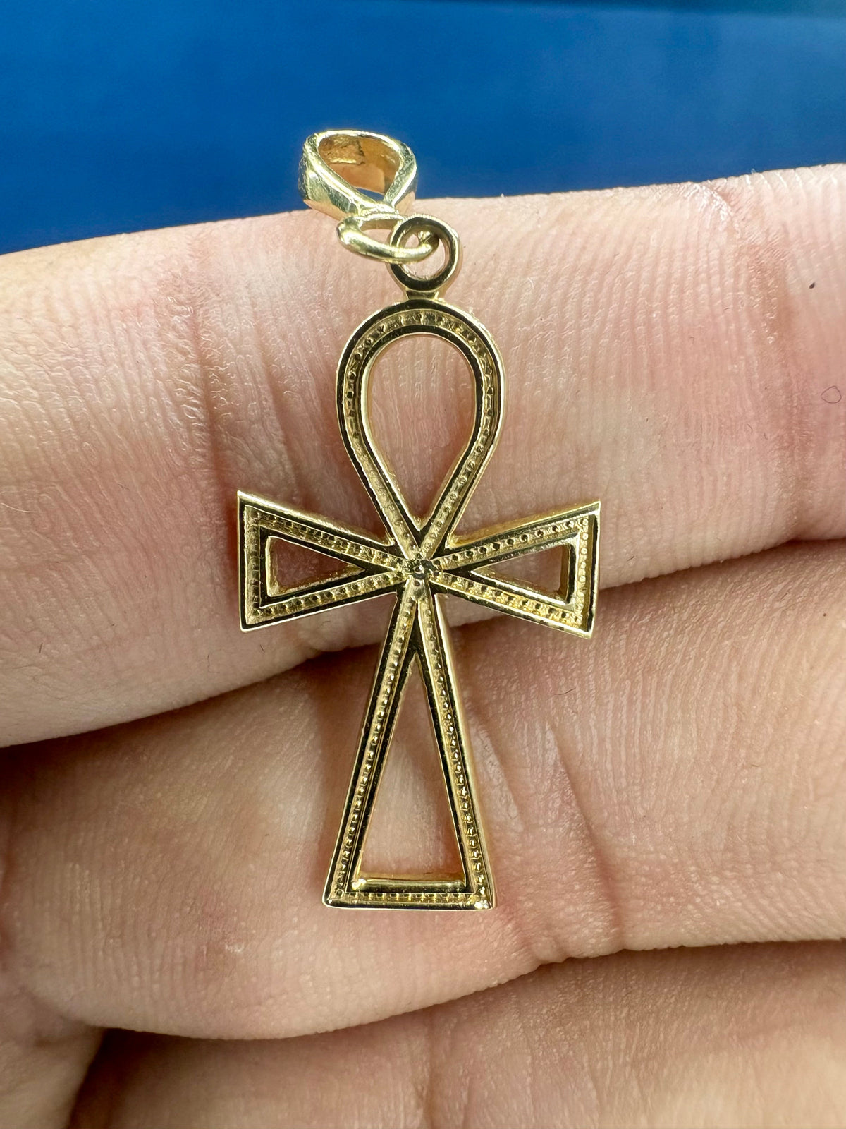 10K Gold Ankh Pendant - additional product view 5