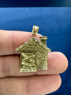 10K Gold House Pendant - additional product view 2