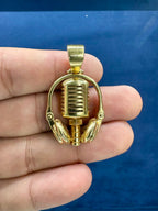 Solid 14K Gold Headset Pendant - additional product view 2