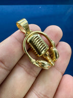 Solid 14K Gold Headset Pendant - additional product view 3