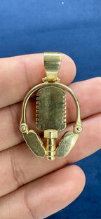 Solid 14K Gold Headset Pendant - additional product view 5