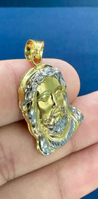 14K Gold Jesus Pendant - additional product view 3