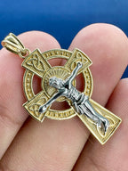14K Gold Cross Pendant with Jesus - additional product view 3