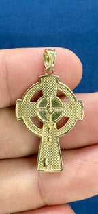 14K Gold Cross Pendant with Jesus - additional product view 5