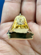 14K Gold and Diamonds Jesus Head Pendant - additional product view 6