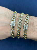 14K Gold Diamond Cut Cuban Bracelet - additional product view 5