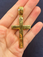 14K Gold Jesus Crucifix Cross Diamond Pendant - additional product view 3