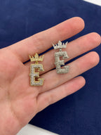 10K Gold Popular Crown Initial Diamond Pendant - additional product view 67
