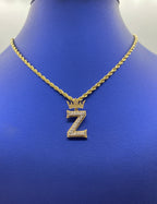 10K Gold Popular Crown Initial Diamond Pendant - additional product view 74