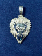 14K Gold Proud Lion Head Pendant - additional product view 2