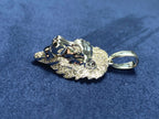 14K Gold Proud Lion Head Pendant - additional product view 5
