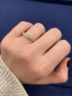 10K Gold Half Diamond Ring Band 2.9mm - additional product view 3