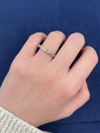10K Rose Gold Half Diamond Ring Band - additional product view 2