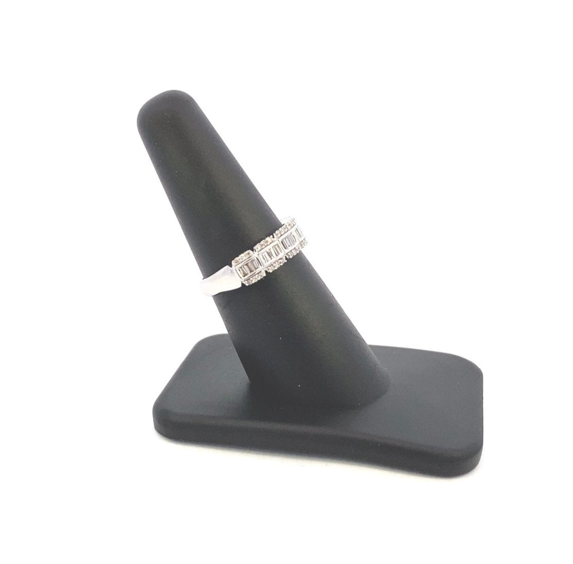 14K Gold Square Style Baguette Diamond Ring - additional product view 3