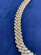 14K Gold Jumbo Diamond Cuban 16M Chain - additional product view 4