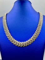 14K Gold Iced Out 14mm 22I Miami Cuban Diamond Chain - additional product view 2