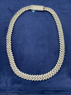 14K Gold Iced Out 14mm 22I Miami Cuban Diamond Chain - additional product view 3
