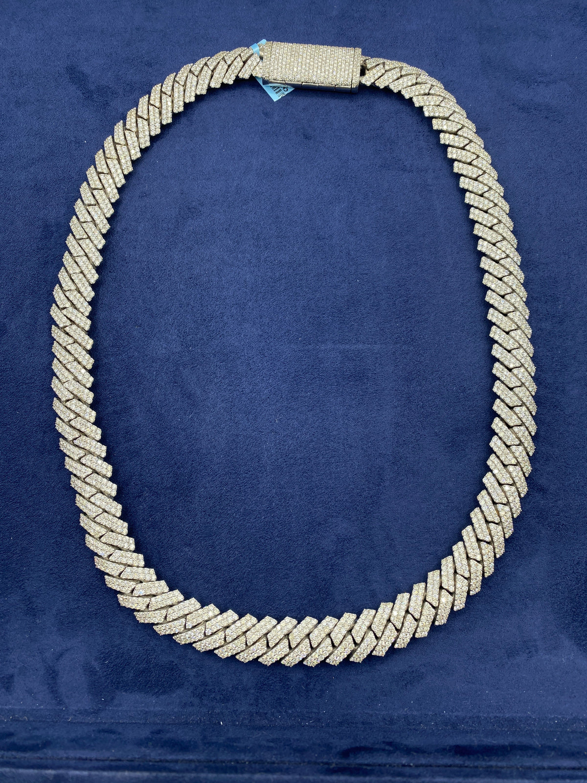 14K Gold Iced Out 14mm 22I Miami Cuban Diamond Chain - additional product view 3