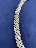 14K Gold Iced Out 14mm 22I Miami Cuban Diamond Chain - additional product view 4