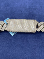 14K Gold Iced Out 14mm 22I Miami Cuban Diamond Chain - additional product view 5