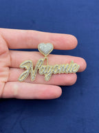Nayomie Custom Name Diamond Pendant - additional product view 4