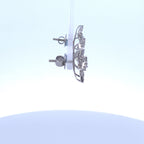 14K Gold Bridal Diamond Baguette Earrings - additional product view 5